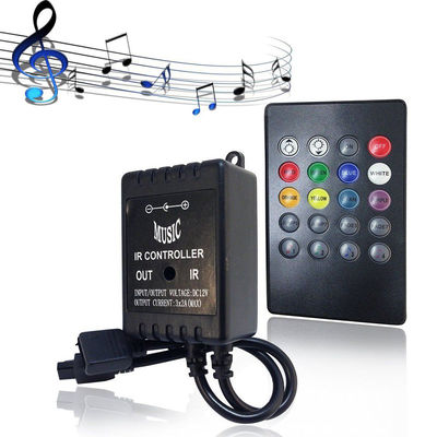 Musik LED RGB Controller 3CH 20 Schlüssel IR Fernbedienung für Heimdekoration