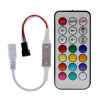 21 Schlüssel Mini-Rffernkontrolleur, magischer Farbkontrolleur For LED 2811 2812 Pixel-Streifen