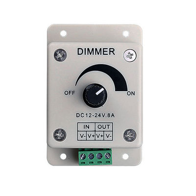 Prüfer-Dimmer Switch Adjustable-Helligkeits-einzelne Farbe DCs 12V 8A LED