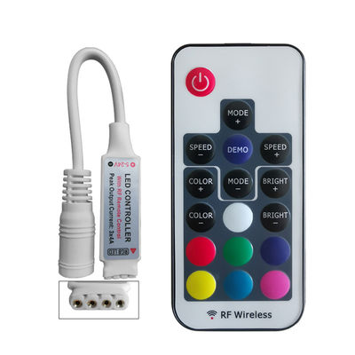 Mini-drahtlose SchlüsselFernbedienung Rfs 17 Prüfer LED RGB für 5050 Lichtstrahl RGB LED