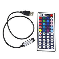 USB 5V trieb 44 Schlüssel-IR Fernstreifen-Licht der prüfer-For LED RGB an