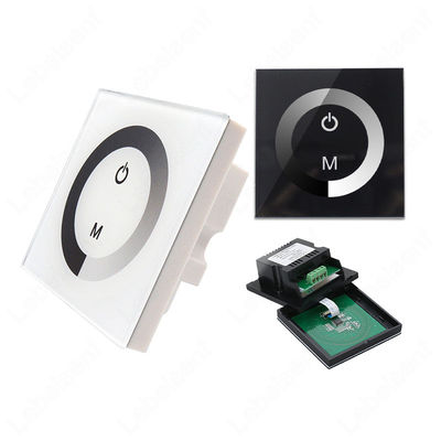 An der Wand befestigtes 12V 24V LED schwächeren Schalter für einzelnes Farbstreifen-Licht beleuchtend
