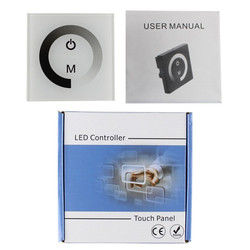An der Wand befestigtes 12V 24V LED schwächeren Schalter für einzelnes Farbstreifen-Licht beleuchtend