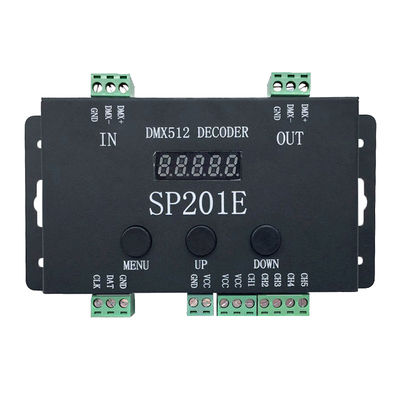 Zugängliches 5 Signal des Kanal-DMX des Decoder-SP201E DMX512 SPI mit Knopf-Steuerung