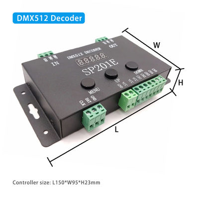Zugängliches 5 Signal des Kanal-DMX des Decoder-SP201E DMX512 SPI mit Knopf-Steuerung