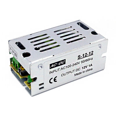Aluminiumfall-Schalter-Stromversorgung 100V 240V Wechselstrom zu Volt 12W 1A DCs 12