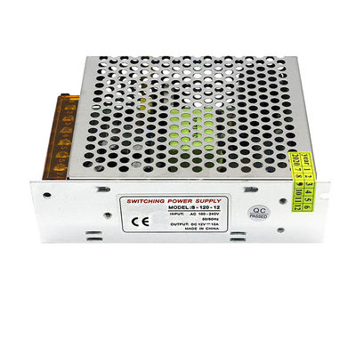 Aluminiumfall regulierte Schalter-Stromversorgung 100V - Wechselstrom 240V zu DC 12V 10A 120W