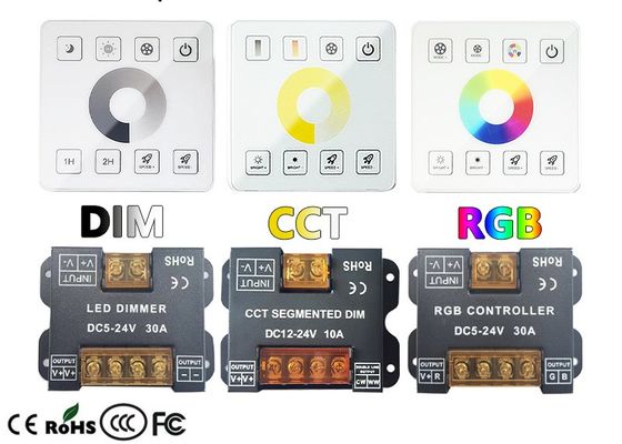 Prüfer-Dimmer 10A 1 des Eisen-Kasten-LED Kanal mit vollem Fingerspitzentablett Rfs