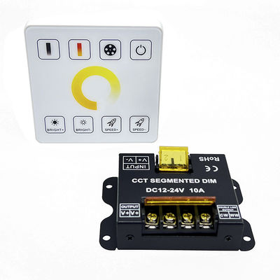 Prüfer-Dimmer DCs 12V 24V 10A LED Temperatur-Rfs Doppelfarbvolle Note