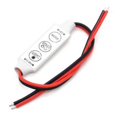 3 Schlüssel-LED Mini Controller 5V 12V 24V für 5050 3528 einzelnes Streifen-Licht der Farbeled