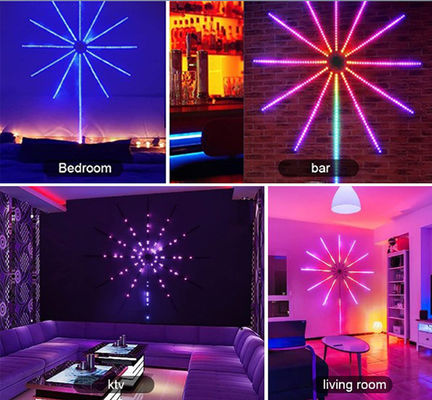 Licht-Streifen-Feuerwerks-Traumfarbe des DIY APP-Musik-Fernpixel-LED für Weihnachten