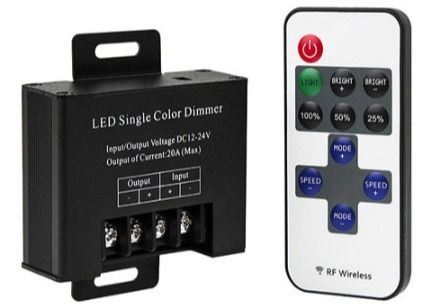 Funk-Funk-Fernbedienung DC12-24V Knob LED-Controller Dimmer mit Maximalleistung 300W Helligkeitsschalter