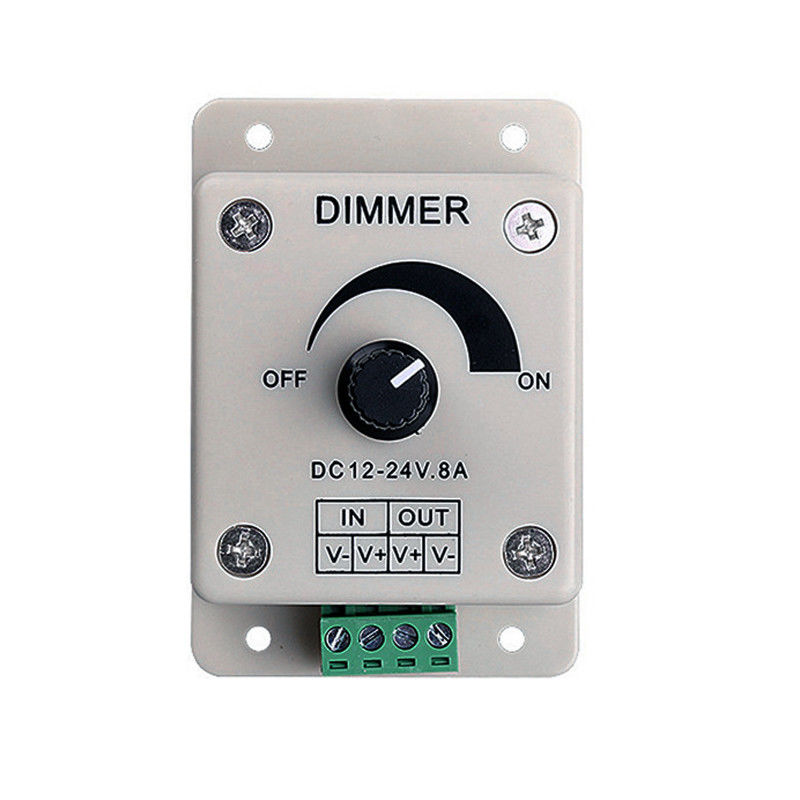 Prüfer-Dimmer Switch Adjustable-Helligkeits-einzelne Farbe DCs 12V 8A LED