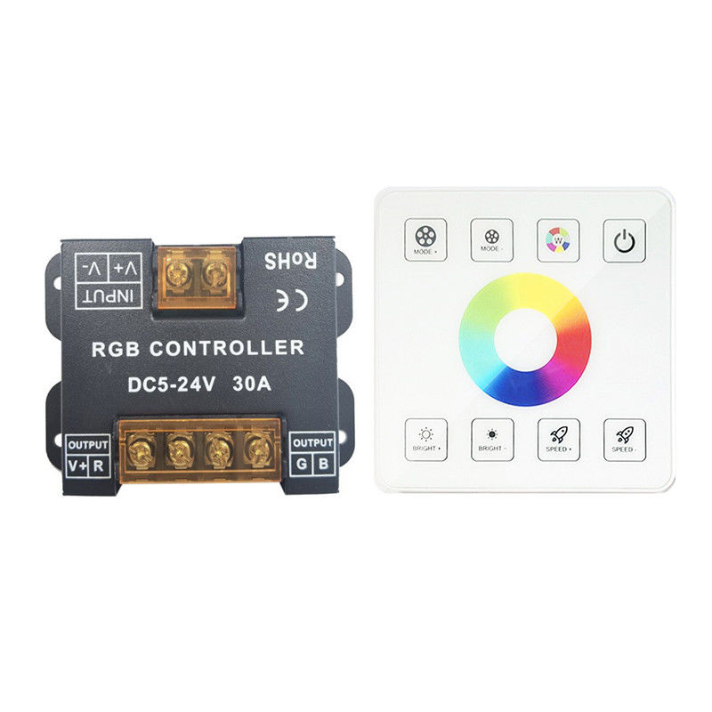 Einzelne Farbe LED, die Kontrolleur, RGB-Bedienfeld der hohen Leistung 30A verdunkelt