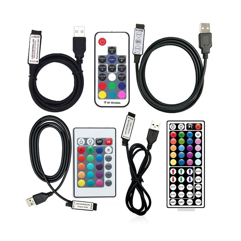 Prüfer-Mini Wireless Remote Control Fors LED RGB USBs 5V LED Rassenschranke 5050