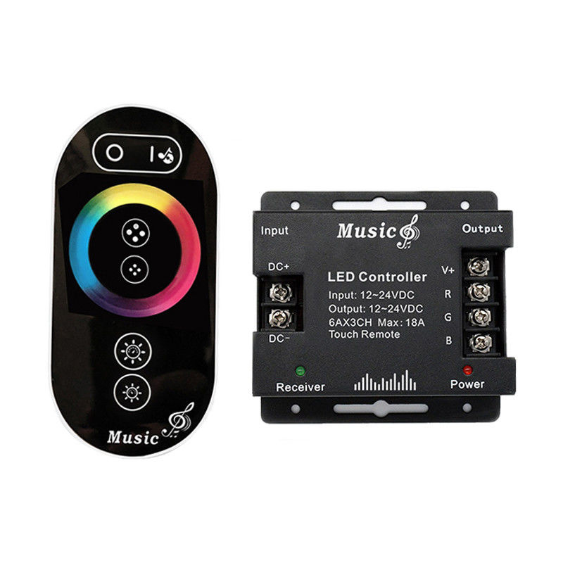Drahtloser Fern-LED Kontrolleur Rfs, Musik-Kontrolleur 18A RGB LED für hellen Streifen 5050