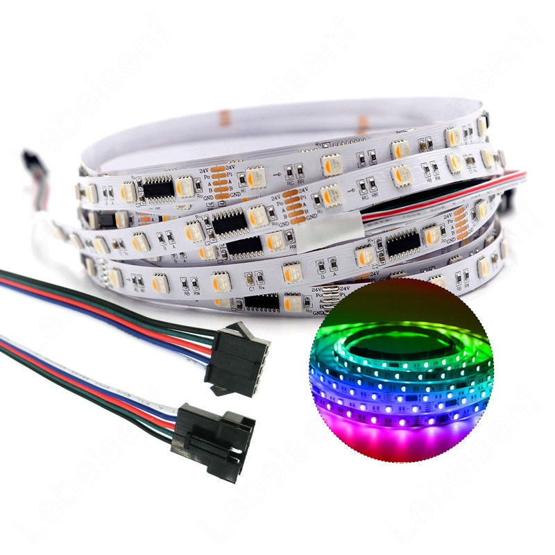 Pixel-Streifen-Licht-Doppelreihe 5050 Rgbw Rgbww 4 Dmx512 LED in 1 farbenreichem programmierbarem