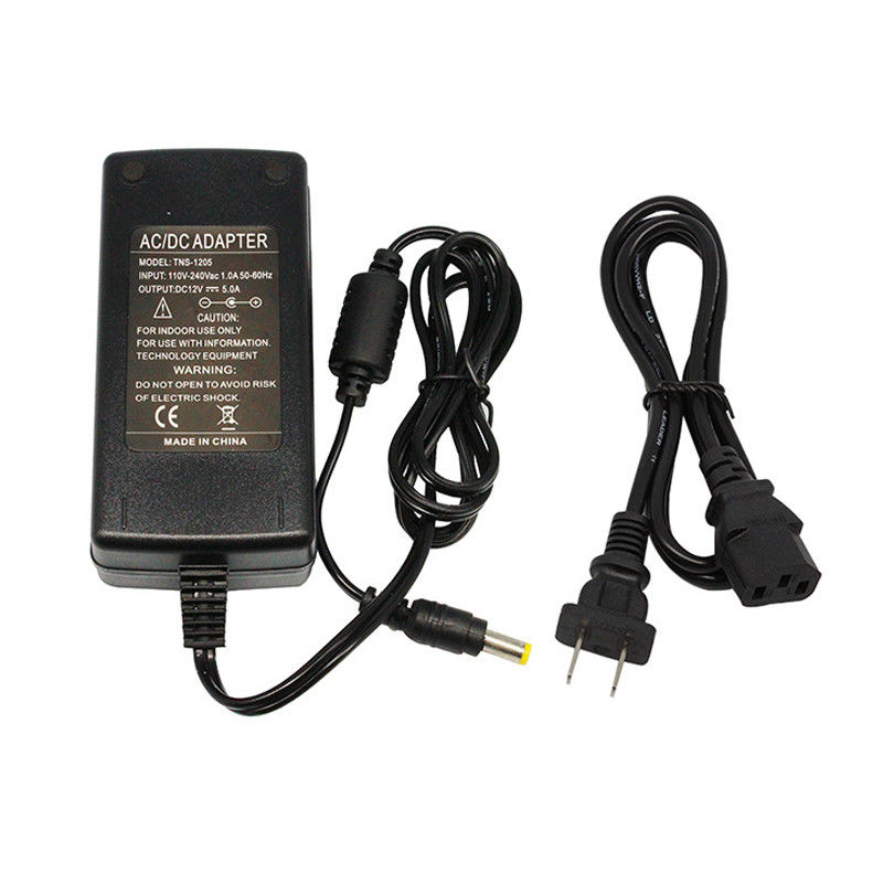 Wechselstrom zu DC12v 5A 60w führte Fahrer-Power Supply Adapter-Au-Eu wir britischer Stecker für geführte Streifen-Beleuchtung