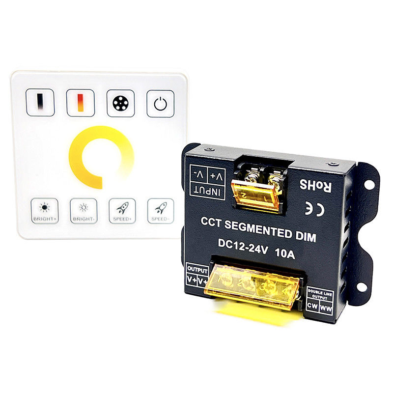 Prüfer-Dimmer DCs 12V 24V 10A LED Temperatur-Rfs Doppelfarbvolle Note